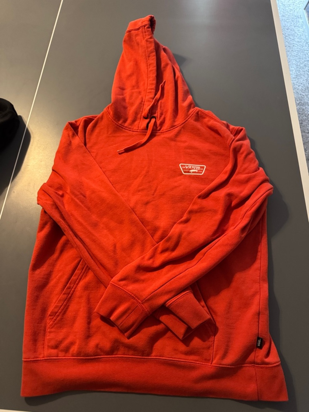 Vans Red Hooded Sweatshirt